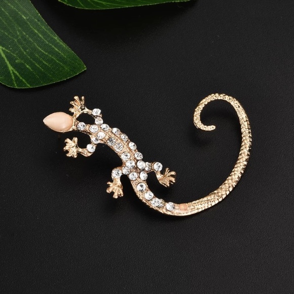 Unique Diamond Lizard Cuff Wrap Around Earring - Picture 5 of 13